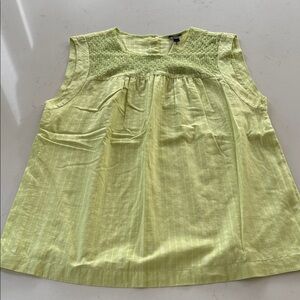JCrew Lime Green Sleeveless Top Size: 10 NWOT ✨